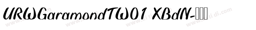 URWGaramondTW01 XBdN字体转换